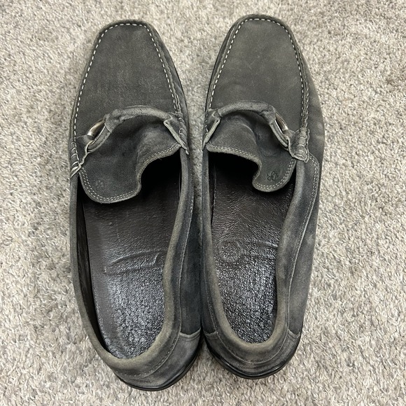Donald J Pliner Horsebit Loafers Men's Size 13 Gray Edlyn‎ Shoes Slip On Suede - Picture 10 of 13